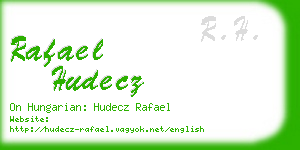 rafael hudecz business card